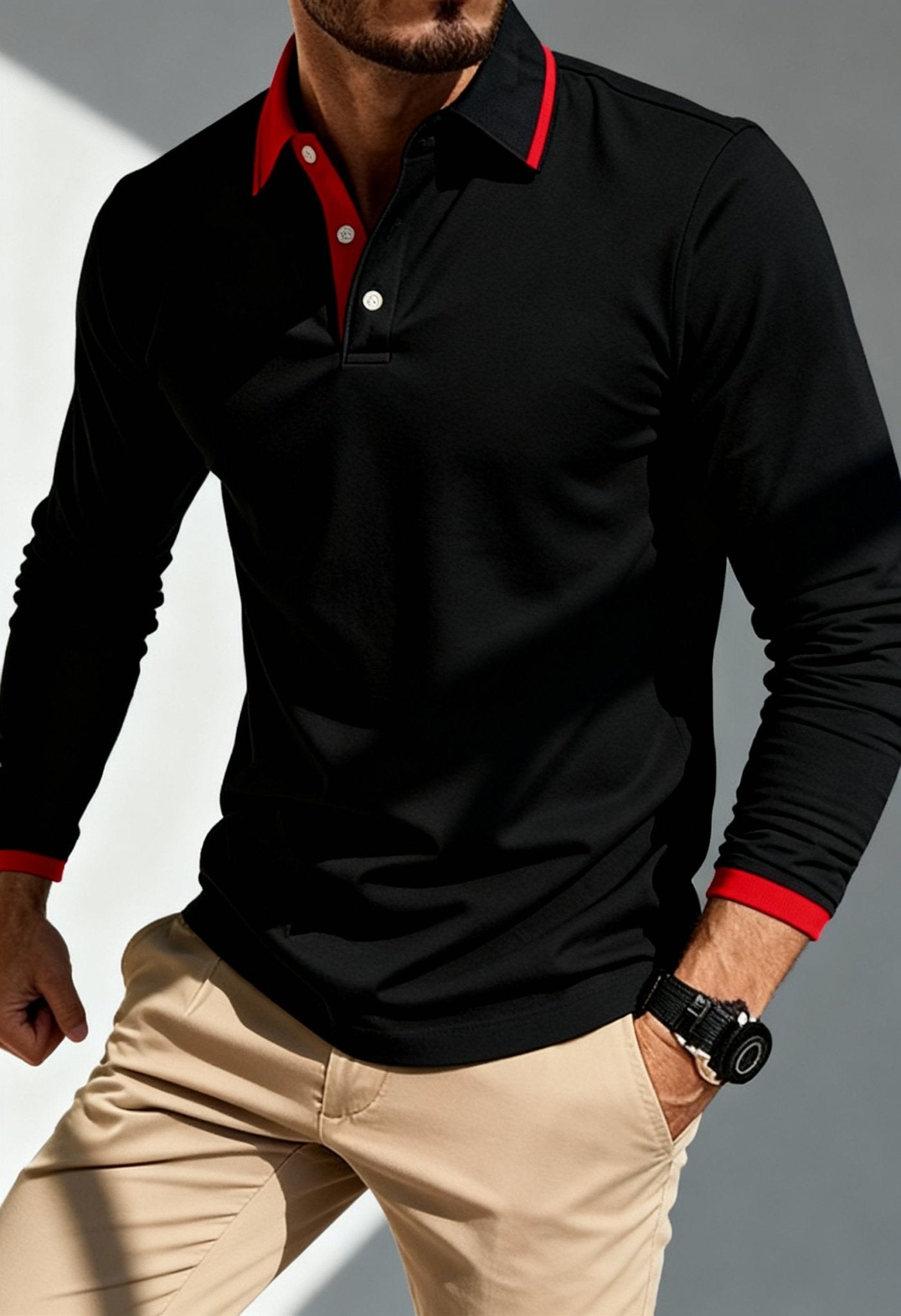 Men's Elegant Slim - Fit Polo Shirt - Menloft
