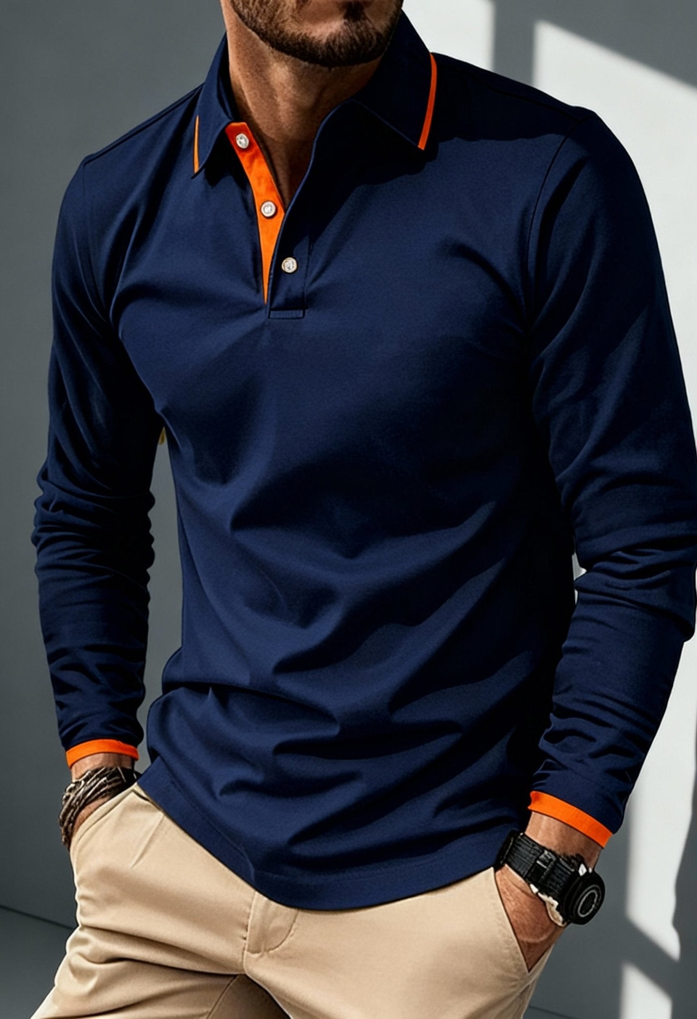 Men's Elegant Slim - Fit Polo Shirt - Menloft