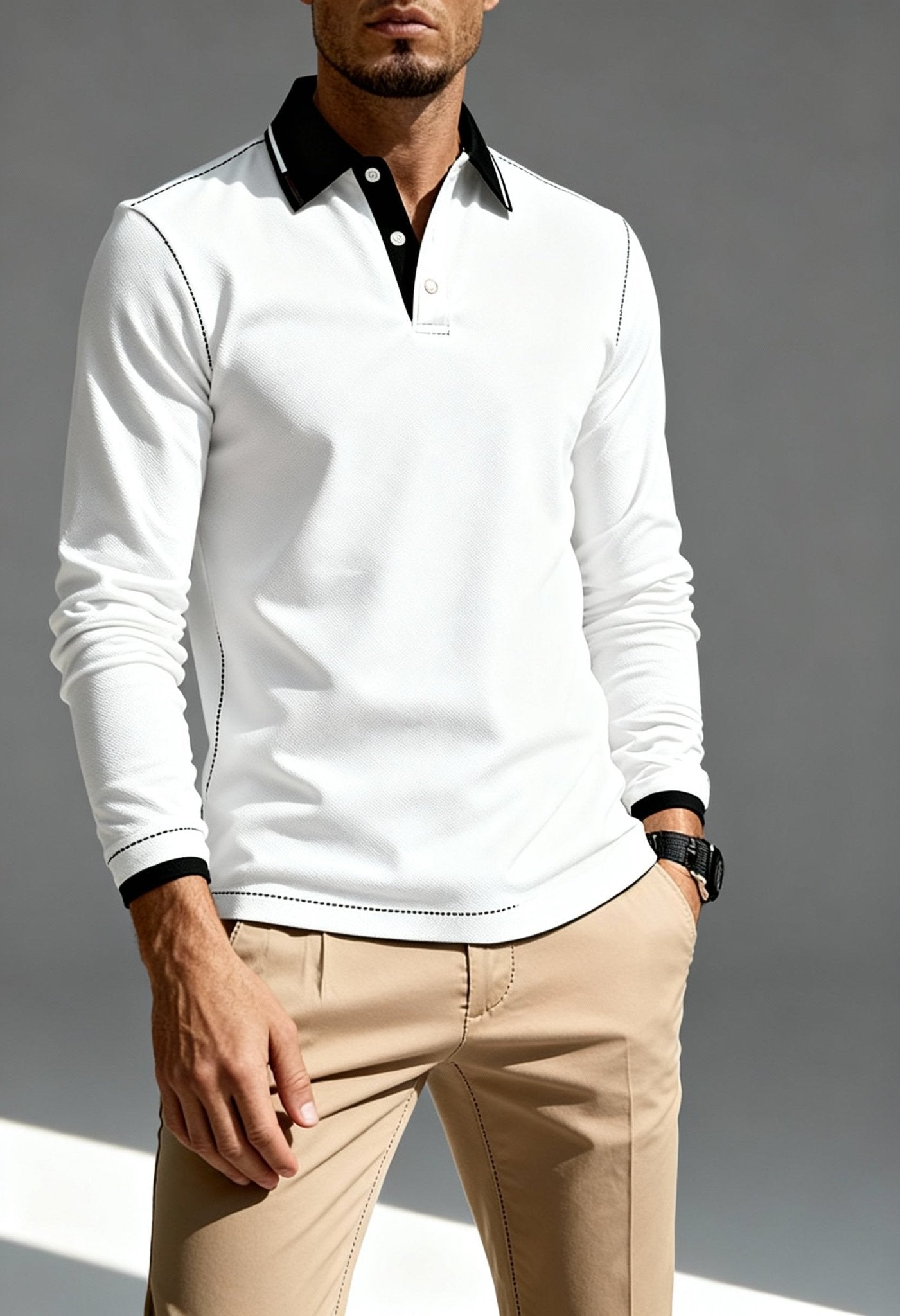 Men's Elegant Slim - Fit Polo Shirt - Menloft