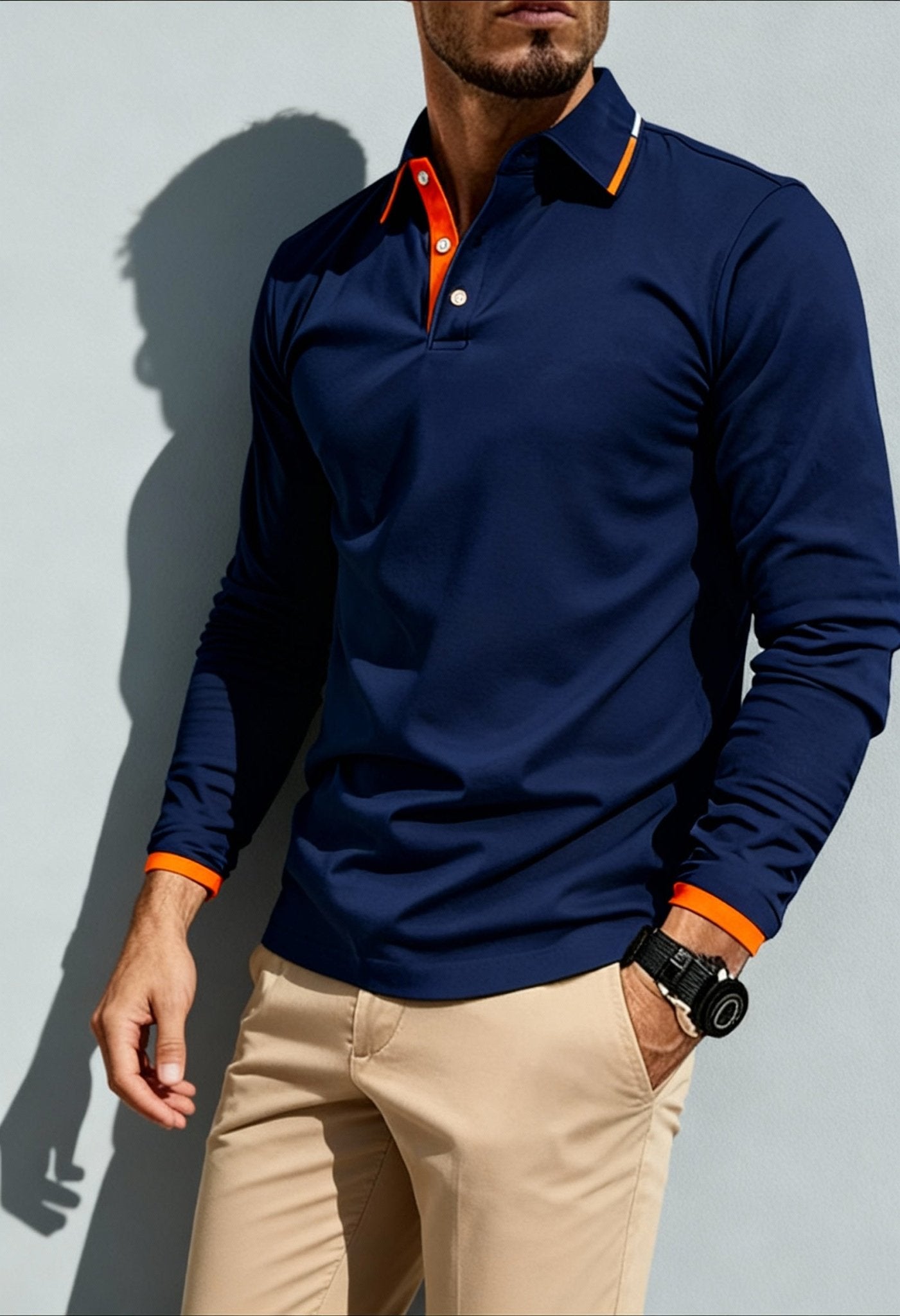 Men's Elegant Slim - Fit Polo Shirt - Menloft