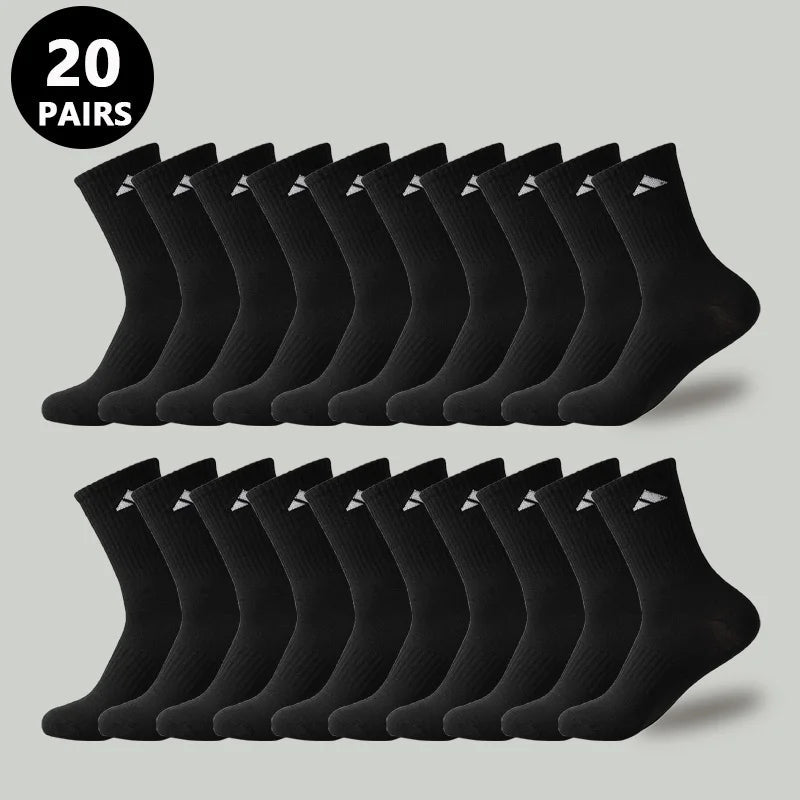 Men's Elite Comfort Crew Socks - Breathable Style Boost - MENLOFT LLC
