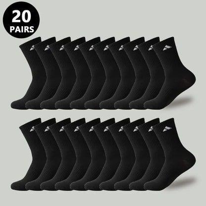 Men's Elite Comfort Crew Socks - Breathable Style Boost - MENLOFT LLC