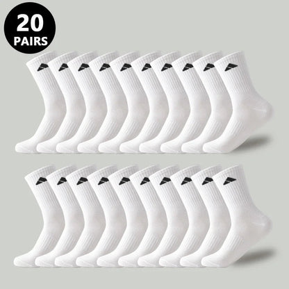 Men's Elite Comfort Crew Socks - Breathable Style Boost - MENLOFT LLC