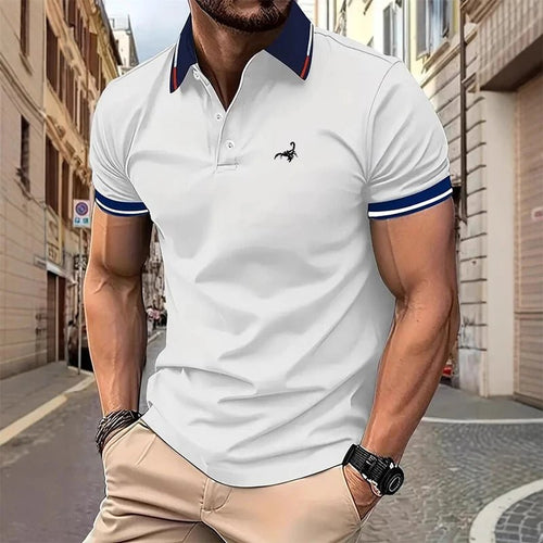 Men's Elite Comfort Polo - Stylish Breathable Confidence - MENLOFT LLC