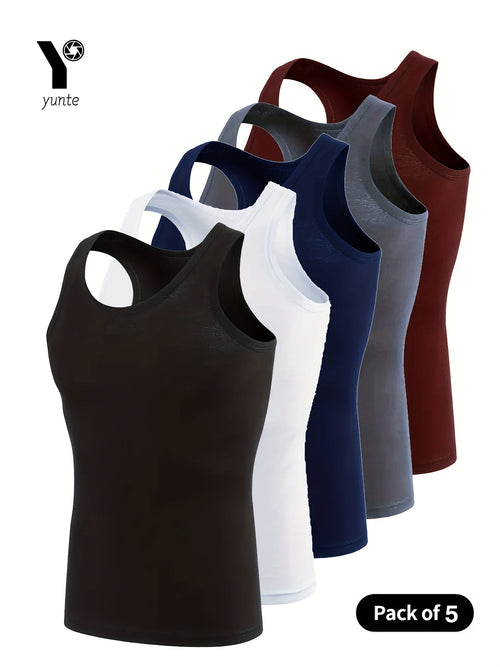 Men's Essential 5 - Pack Breathable Tank Tops - Menloft