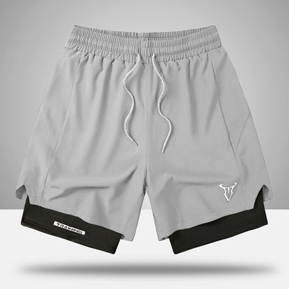 Men's Geometric Shaping Sports Shorts with Pockets - Menloft