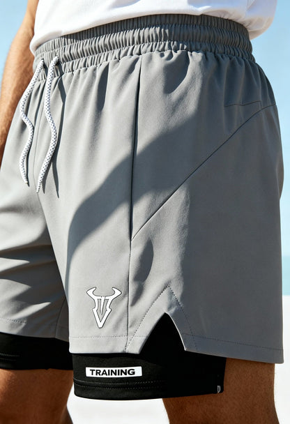 Men's Geometric Shaping Sports Shorts with Pockets - Menloft