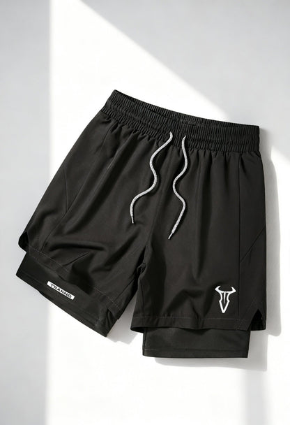 Men's Geometric Shaping Sports Shorts with Pockets - Menloft