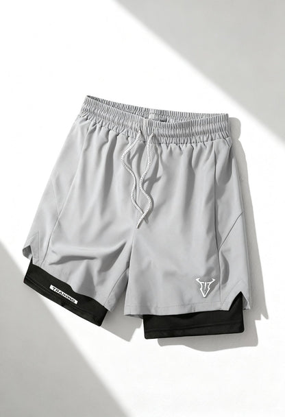 Men's Geometric Shaping Sports Shorts with Pockets - Menloft