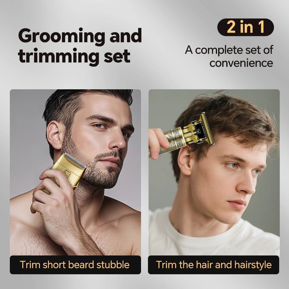 Men's Grooming Excellence: Precision 2 - in - 1 Trimmer Kit - MENLOFT LLC