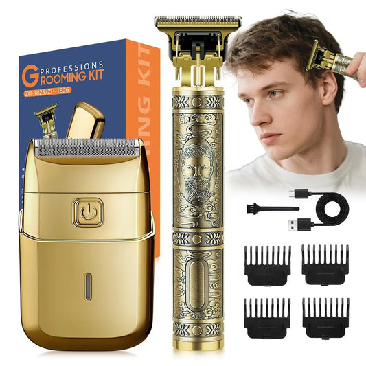 Men's Grooming Excellence: Precision 2 - in - 1 Trimmer Kit - MENLOFT LLC