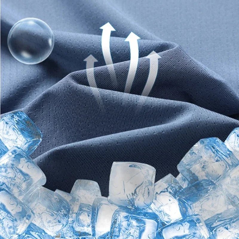 Men's Ice Silk Quick Dry T-Shirt - Cool Comfort for Active Men - MENLOFT LLC