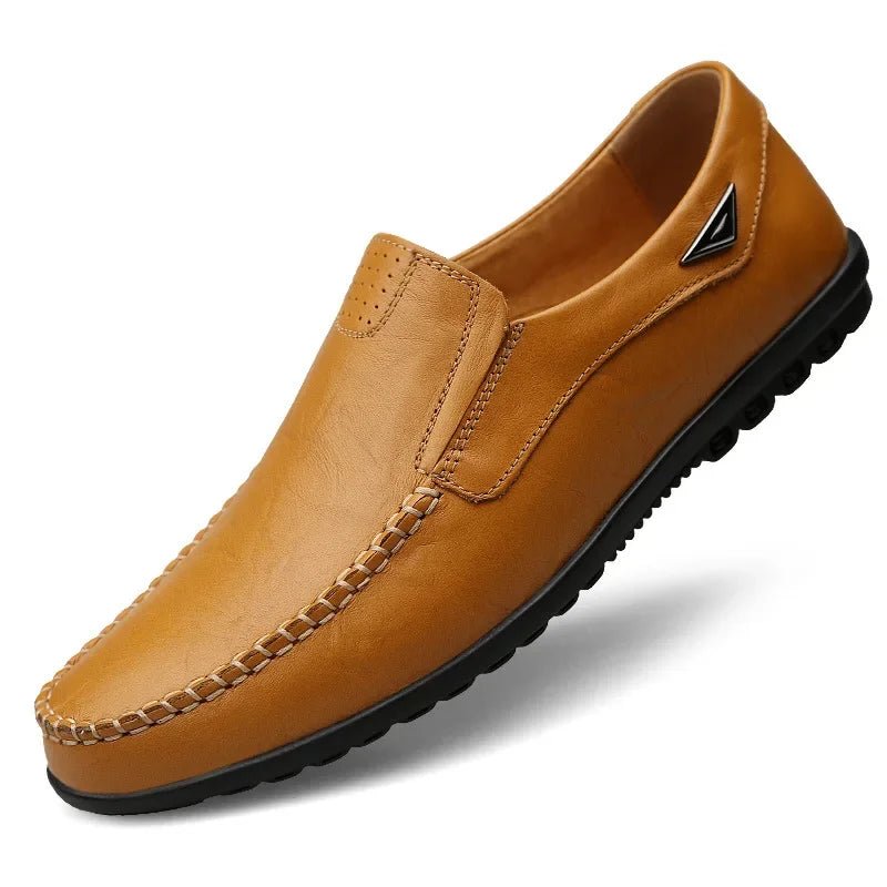 Men's Italian Leather Loafers - Comfort & Style - MENLOFT LLC