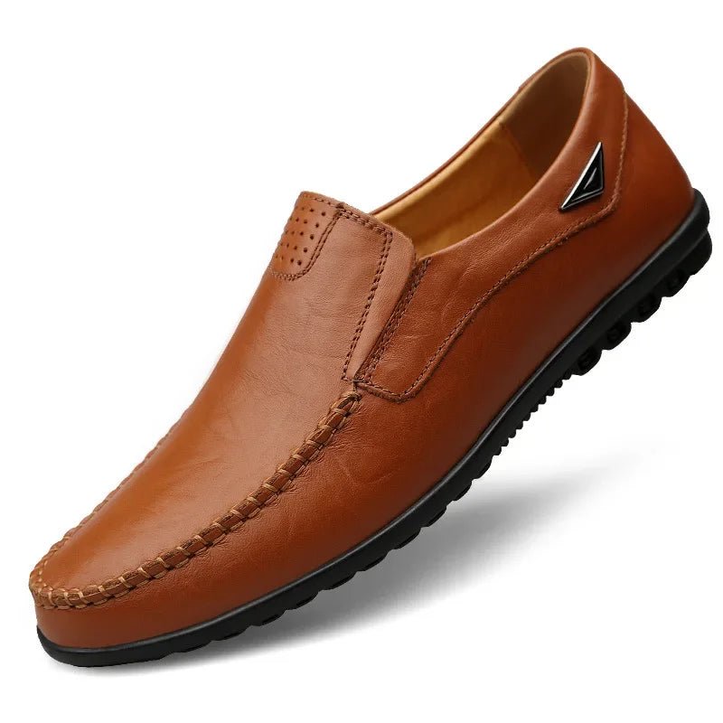 Men's Italian Leather Loafers - Comfort & Style - MENLOFT LLC