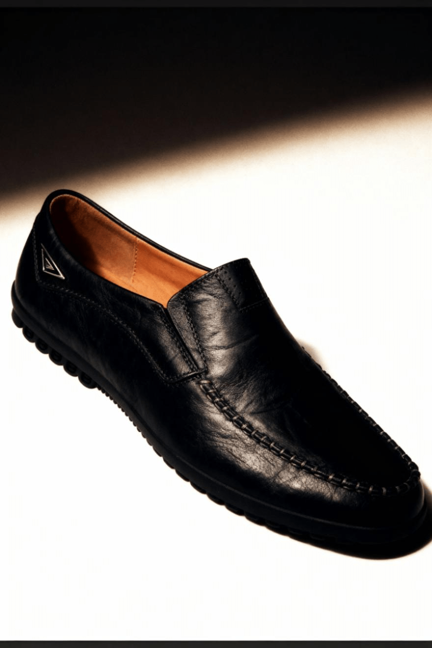 men’s leather loafers casual outfit Menloft