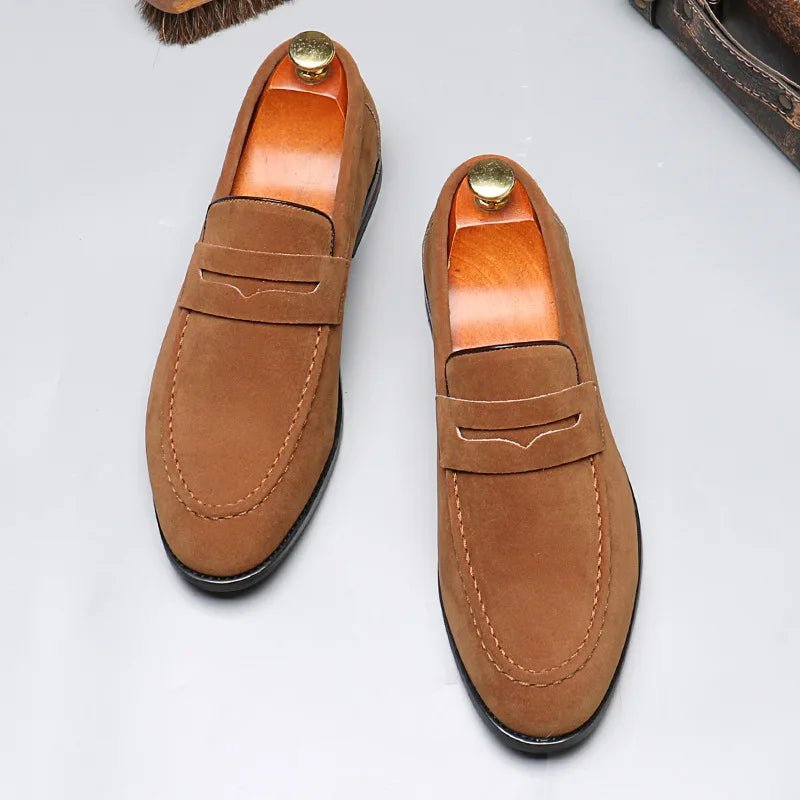 Men's Luxury Suede Loafers - Comfort & Style - MENLOFT LLC