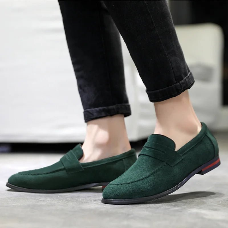 Men's Luxury Suede Loafers - Comfort & Style - MENLOFT LLC