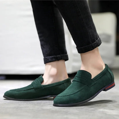 Men's Luxury Suede Loafers - Comfort & Style - MENLOFT LLC
