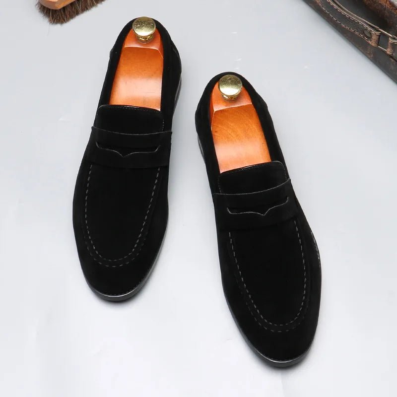 Men's Luxury Suede Loafers - Comfort & Style - MENLOFT LLC