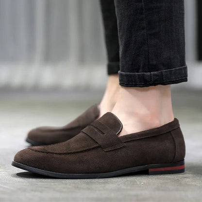 Men's Luxury Suede Loafers - Comfort & Style - MENLOFT LLC