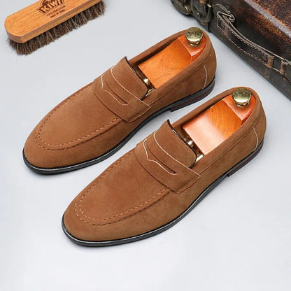 Men's Luxury Suede Loafers - Comfort & Style - MENLOFT LLC
