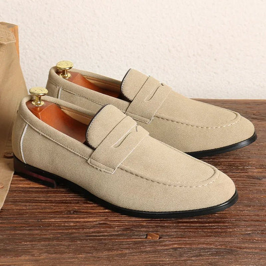 Men's Luxury Suede Loafers - Comfort & Style - MENLOFT LLC