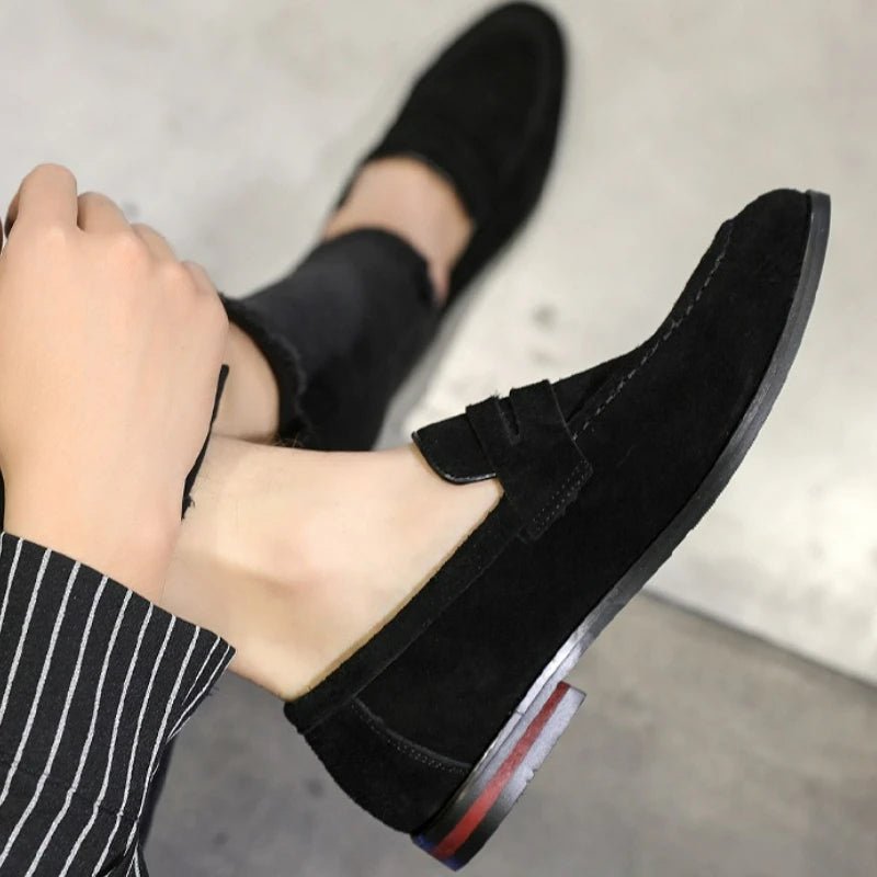 Men's Luxury Suede Loafers - Comfort & Style - MENLOFT LLC