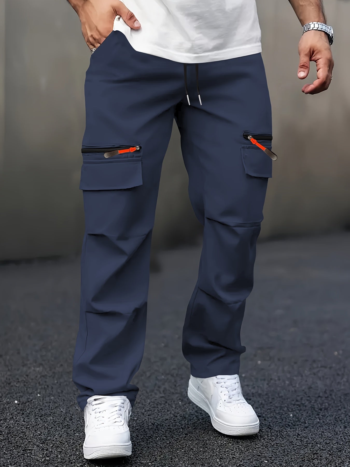 Men's Premium Cargo Pants with Stylish Zipper Details - Menloft