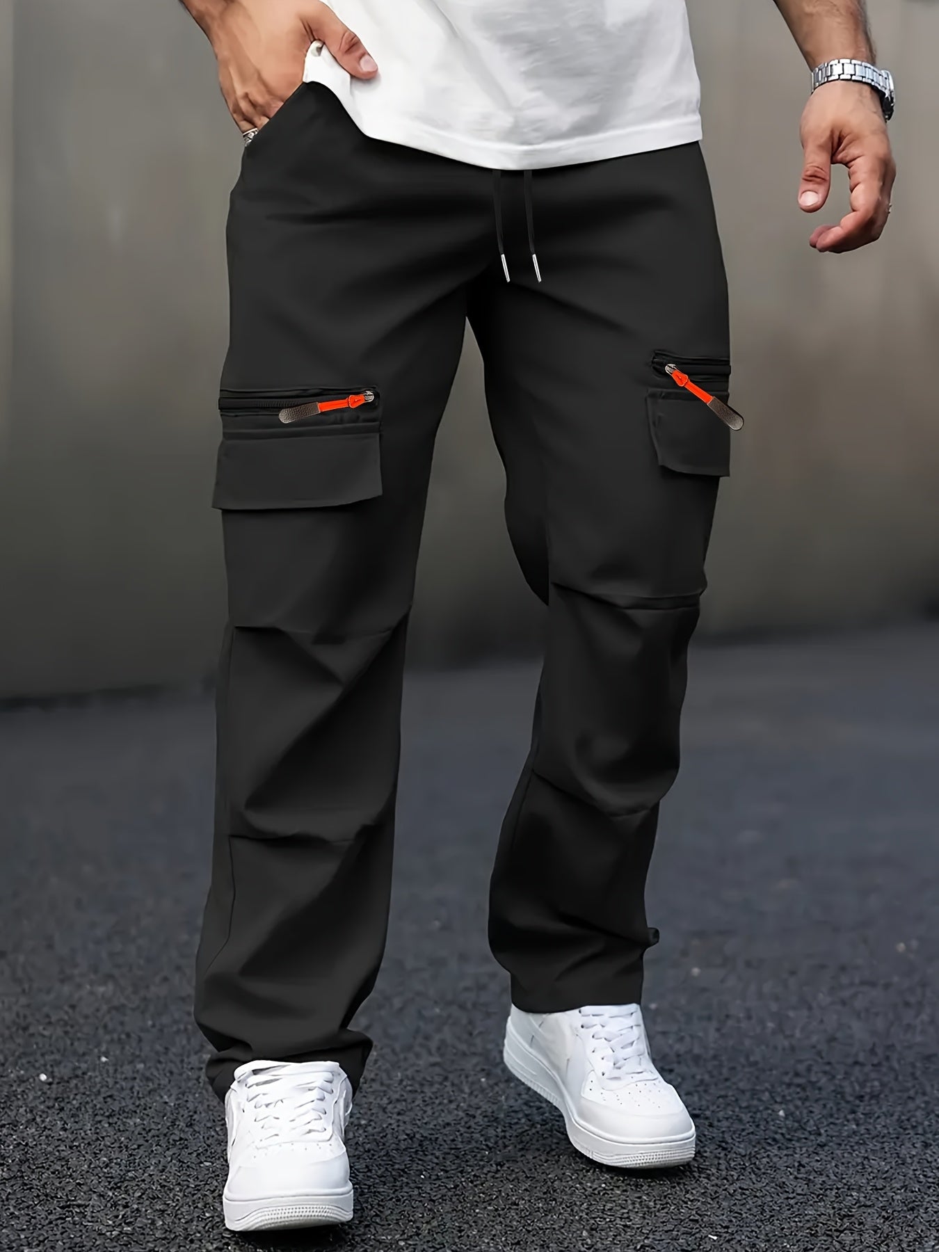 Men's Premium Cargo Pants with Stylish Zipper Details - Menloft