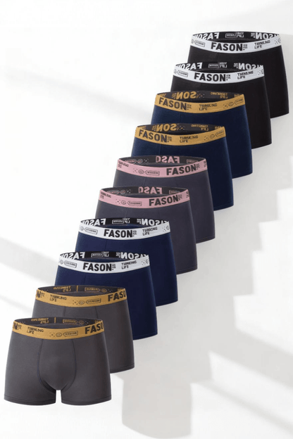 Men's Premium Comfort Boxer Briefs Set - 10 Pack - Menloft