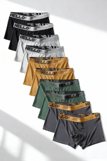 Men's Premium Comfort Underwear Set - 10pcs - Menloft
