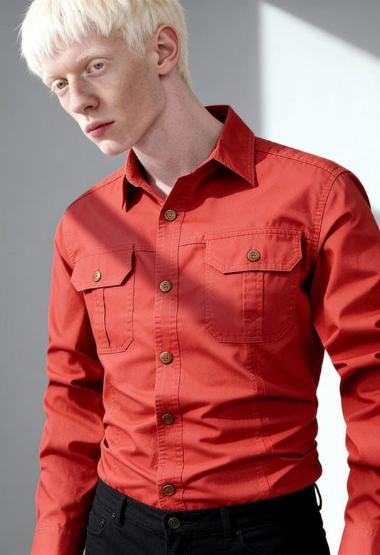 Men's Premium Cotton Long Sleeve Workwear Shirt - Menloft