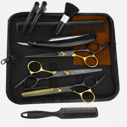 Men's Premium Hairdressing Scissors Set - 11pcs - Menloft