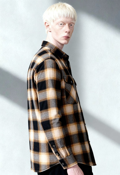 Men's Premium Plaid Flannel Shirt - Winter Warmth & Style - Menloft