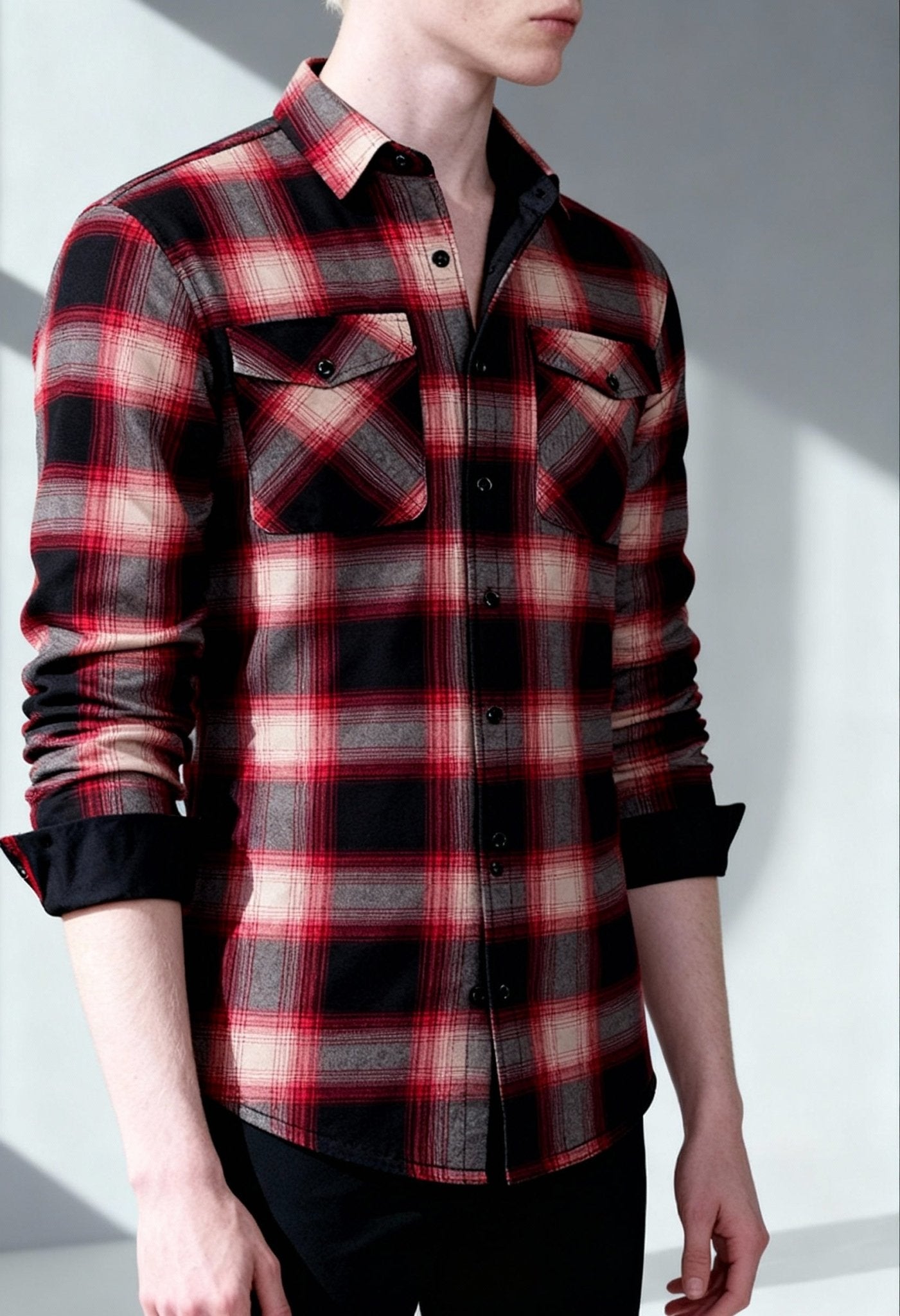 Men's Premium Plaid Flannel Shirt - Winter Warmth & Style - Menloft
