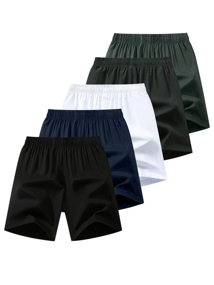 Men's Premium Quick - Dry Sports Shorts - 5 Pack - Menloft