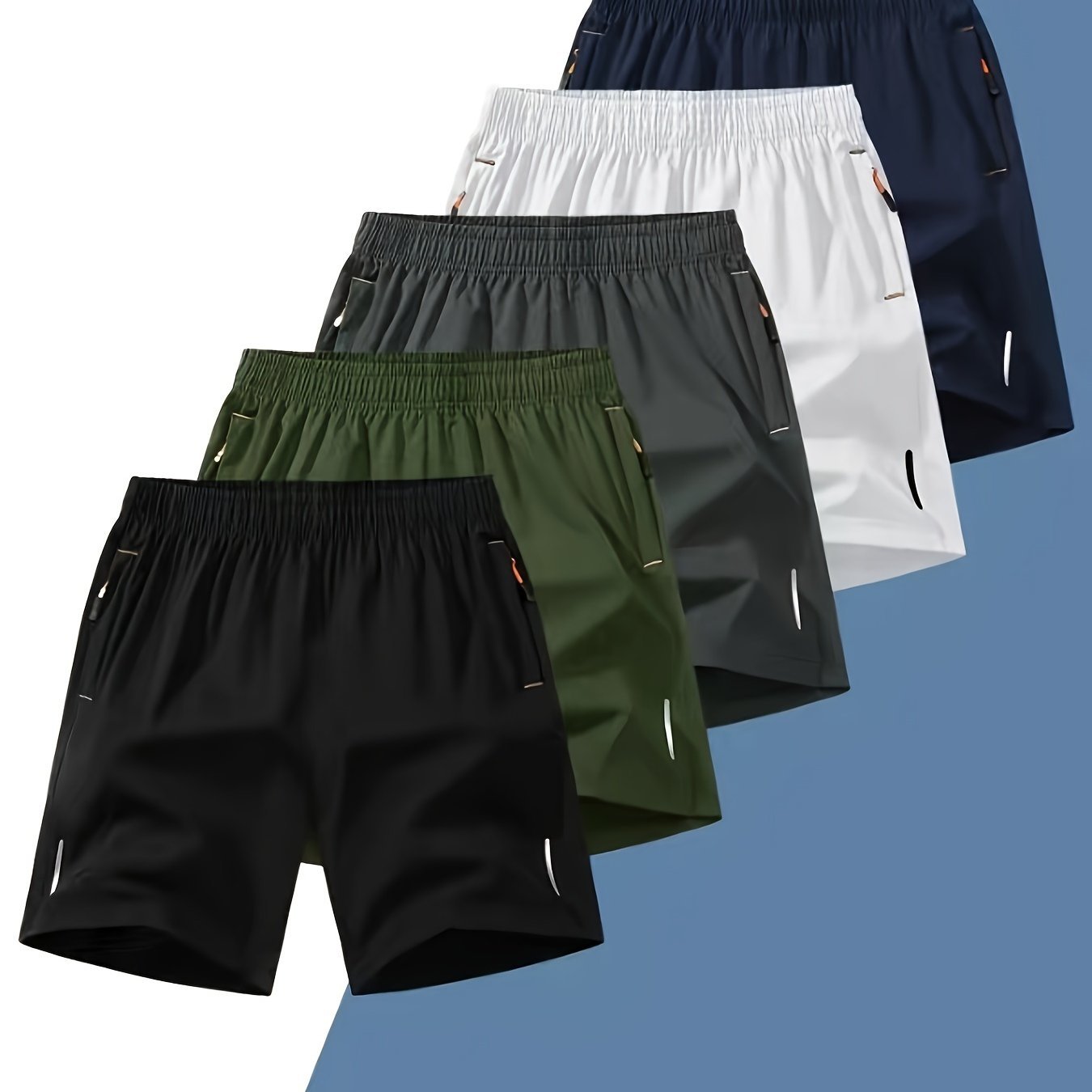 Men's Premium Quick - Dry Sports Shorts - 5 Pack - Menloft