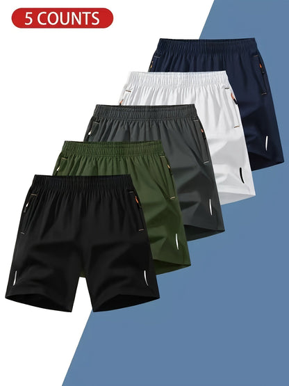Men's Premium Quick - Dry Sports Shorts - 5 Pack - Menloft
