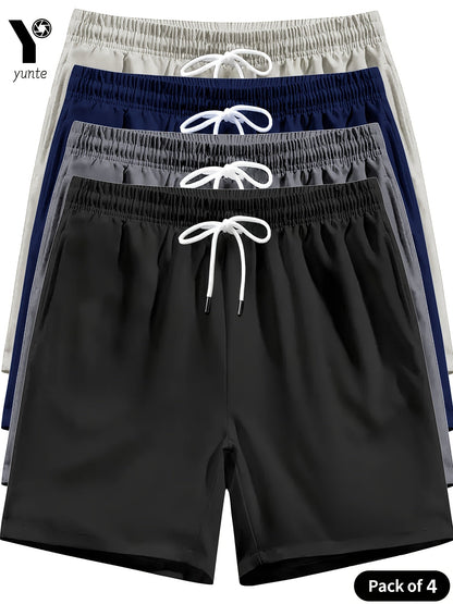 Men's Quick - Dry Athletic Shorts 4 - Pack - Menloft