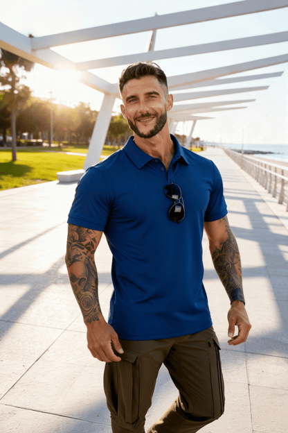 men’s quick-dry tee back view Menloft