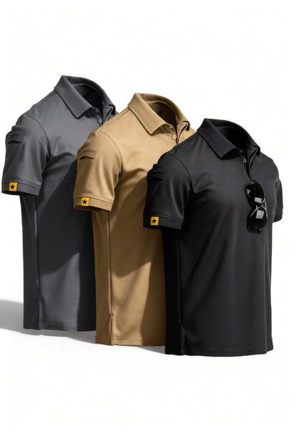 men’s quick-dry tee worn by model Menloft