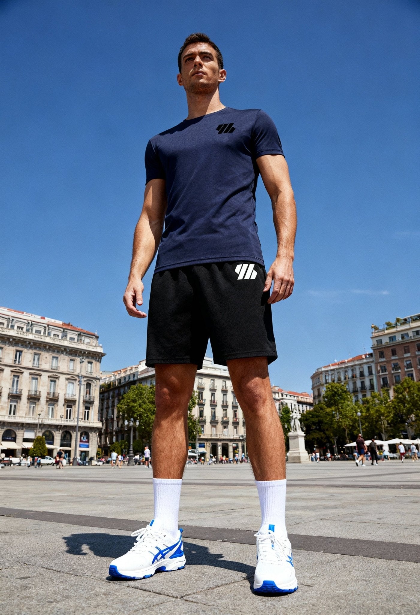 men’s quick-dry summer set fabric detail Menloft