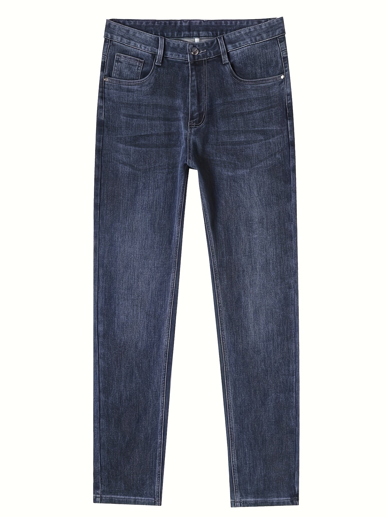 Men's Slim Fit Straight - Leg Jeans - All - Season Comfort - Menloft