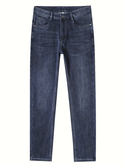Men's Slim Fit Straight - Leg Jeans - All - Season Comfort - Menloft