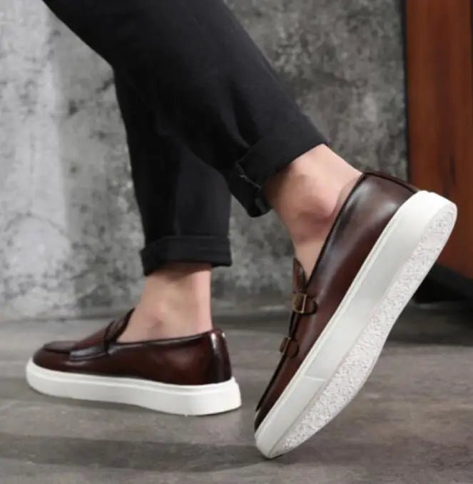 Men's Snakeskin Leather Loafers - Style & Comfort - MENLOFT LLC