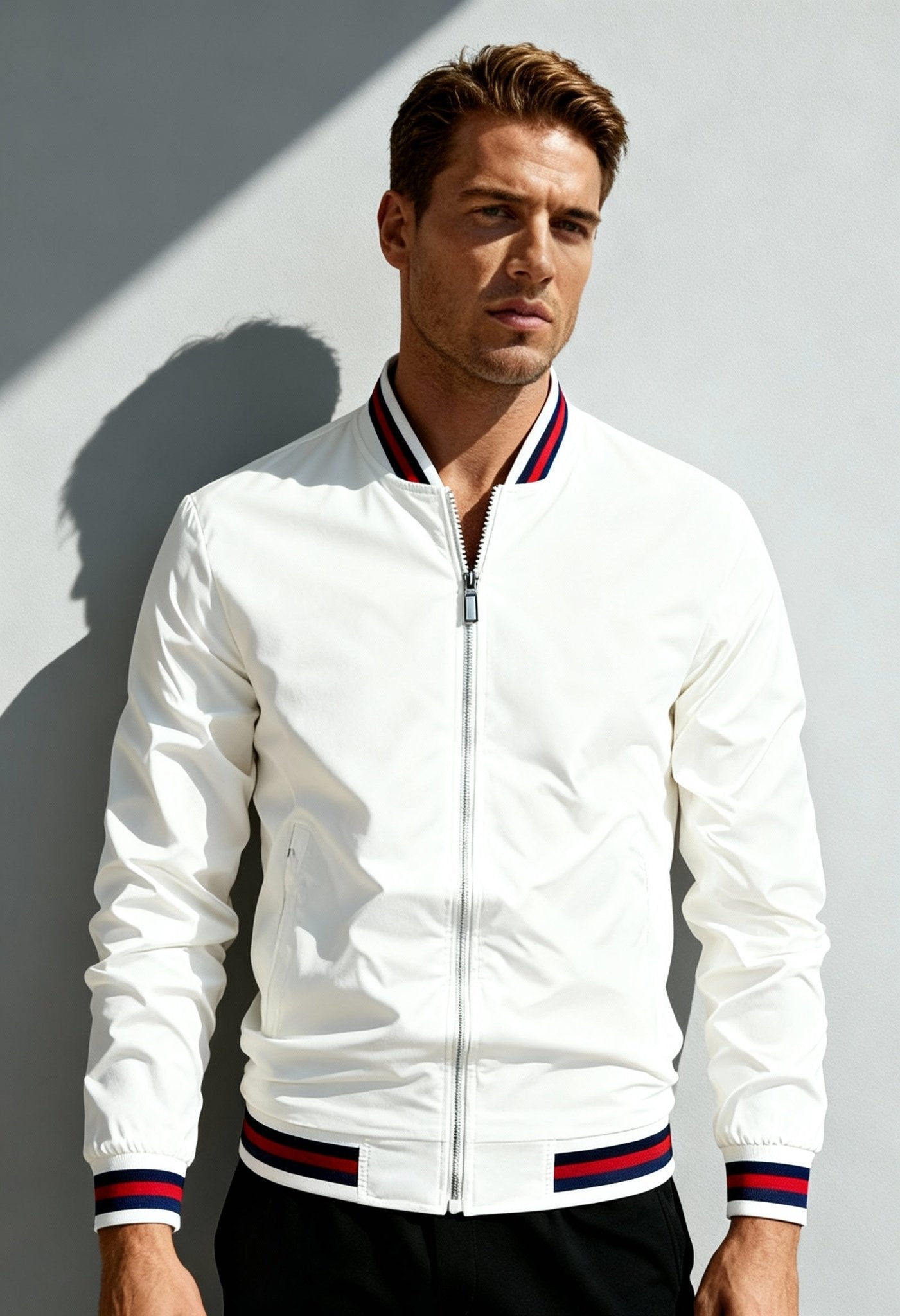 Men's Sophisticated Spring Baseball Collar Jacket - Menloft