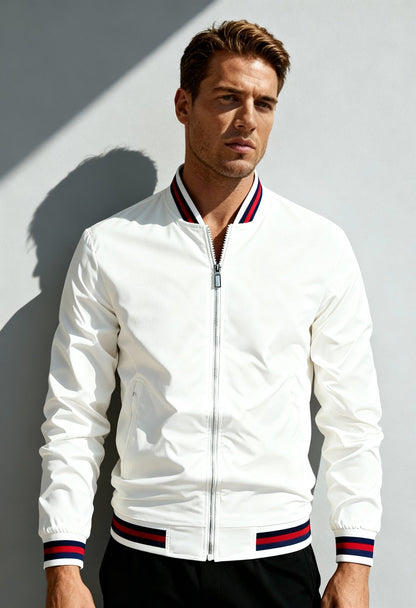 Men's Sophisticated Spring Baseball Collar Jacket - Menloft