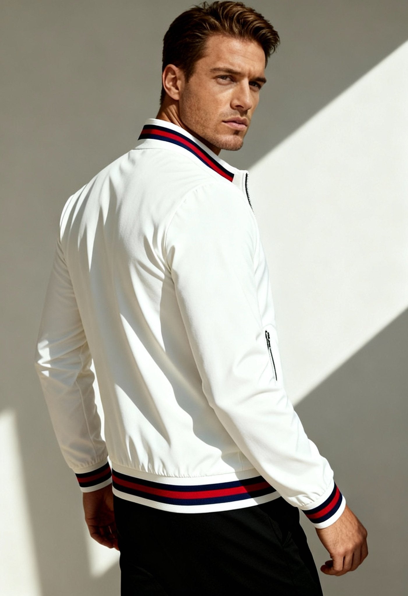 Men's Sophisticated Spring Baseball Collar Jacket - Menloft