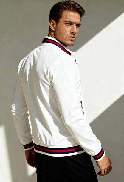 Men's Sophisticated Spring Baseball Collar Jacket - Menloft