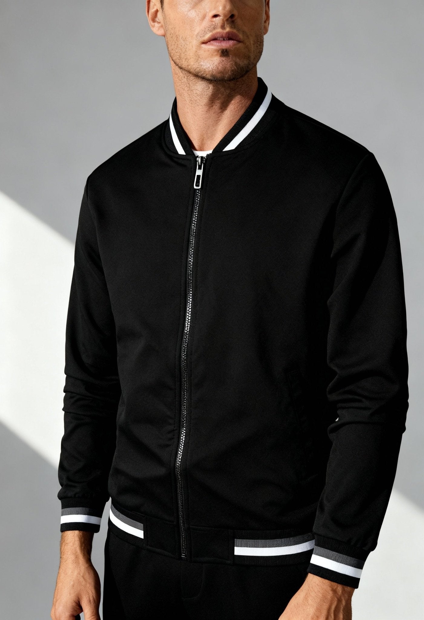 Men's Sophisticated Spring Baseball Collar Jacket - Menloft